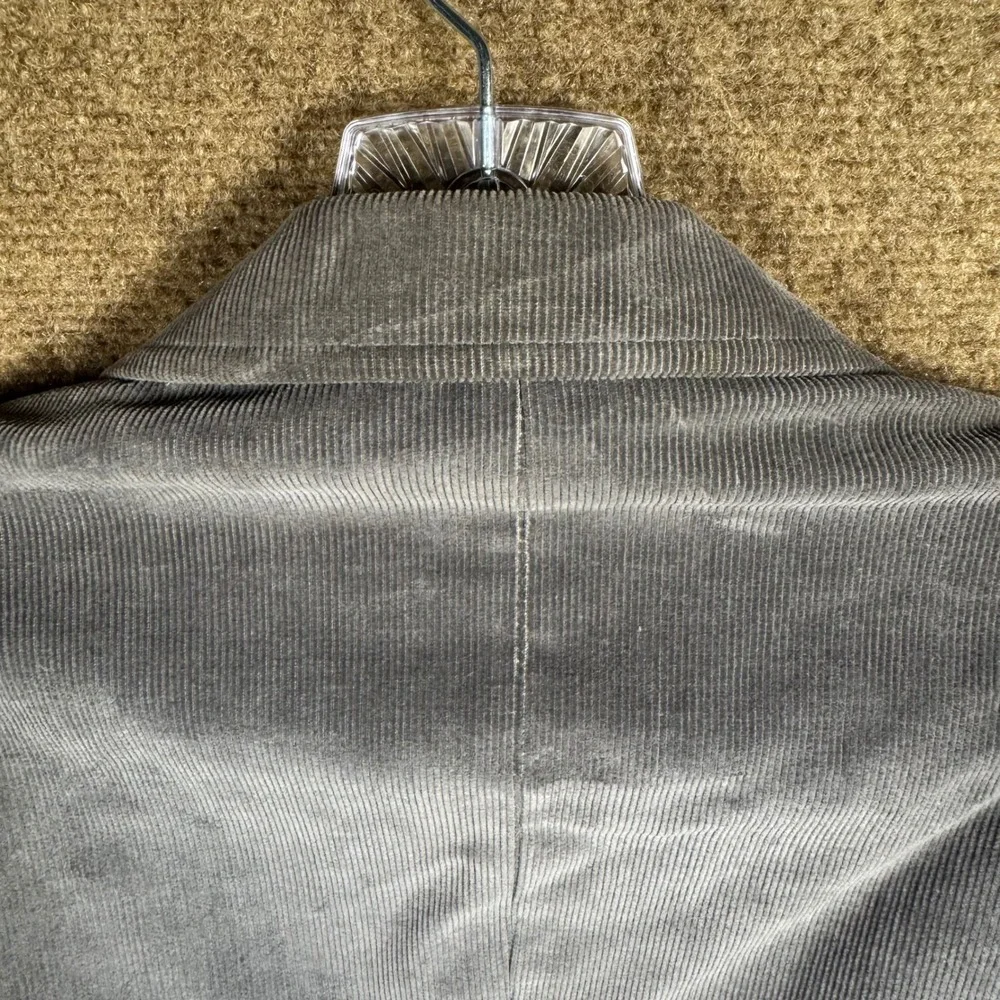 Vintage Cambridge Classics Mens Grey Corduroy Blazer 40 Elbow Patches Sport Coat